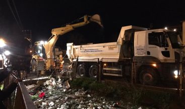 Büyükşehir ve MASKİ ekipleri sabahın ilk ışıklarına kadar çalıştı