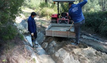 Büyükşehir’den tarıma sulama kanalları desteği