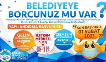 Borç Yapılandırma Fırsatı 1 Şubat’a Uzatıldı