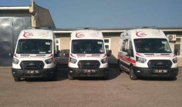 Elazığ’da 4 yeni ambulans hizmete girdi