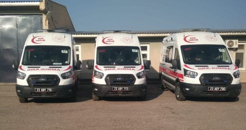 Elazığ’da 4 yeni ambulans hizmete girdi