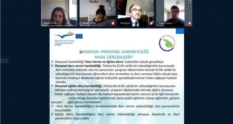 Erasmus değişim programı ve başvuru koşulları anlatıldı