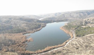 Eymir Gölü hafta sonu kısıtlamada havadan görüntülendi