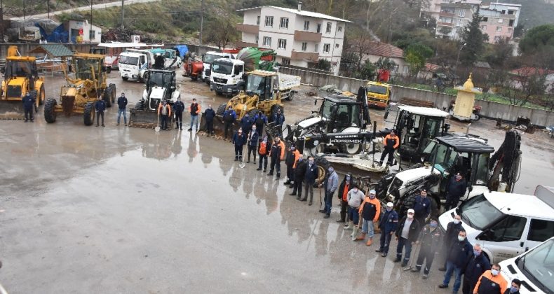 Gemlik Belediyesi ekipleri kışa hazır