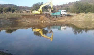 Gökbel’de HİS göletleri temizlendi