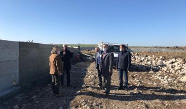 Gözeli su havzasının ihata duvarı onarıldı