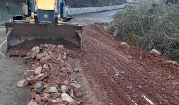 Hamidiye-Siyretiye arası bağlantı yolunda terasman çalışması yapılıyor