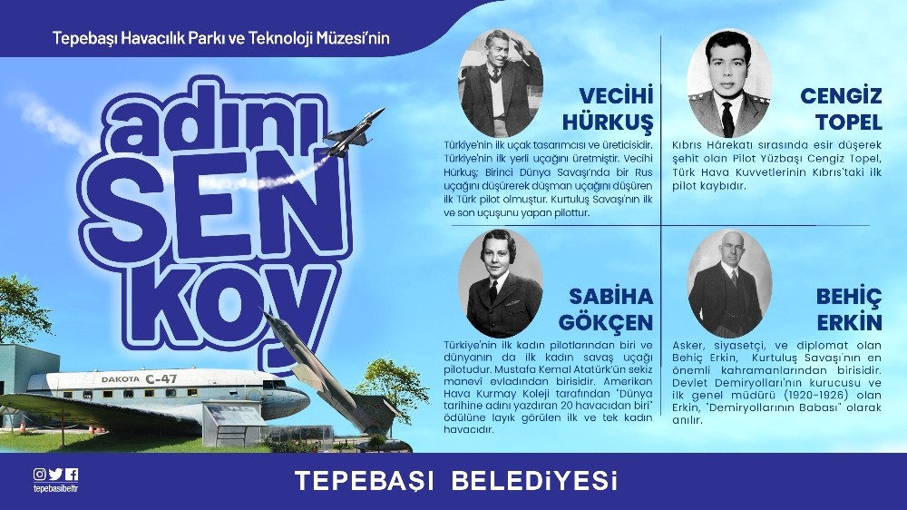 Havacılık Parkı ve Teknoloji Müzesi’nin yeni adını Eskişehir halkı belirleyecek