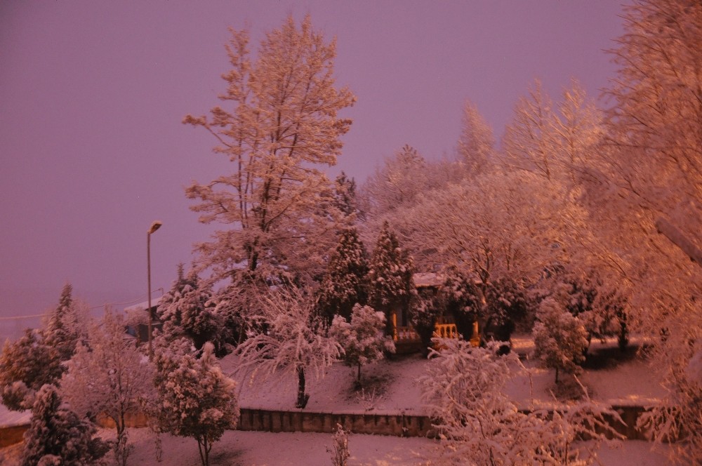 İlk kar, Simav’da kartpostallık manzaralar oluşturdu