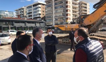 İnegöl Belediye Başkanı Alper Taban, İzmir depremi sonrası çalışmaları yerinde inceledi