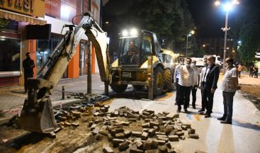 İnegöl yollarına makyaj