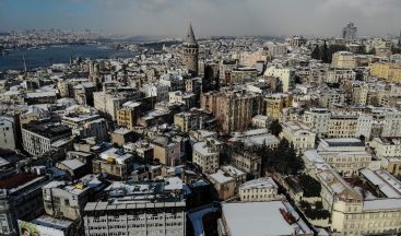 İstanbul’dan kar manzaraları