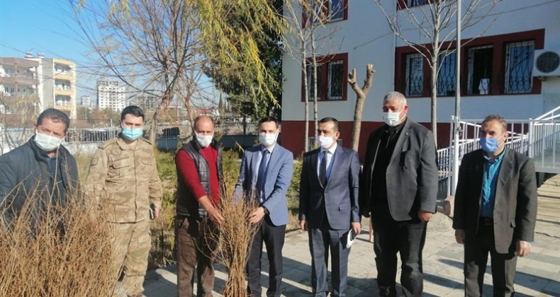 Kahta ilçesinde nar fidanları dağıtıldı