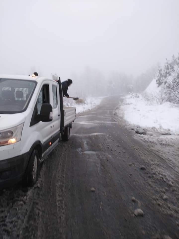 Kandilli Belediyesi karla mücadelesini sürdürüyor