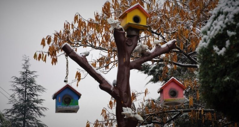 Kar yağışı Keçiören’de kartpostallık görüntüler ortaya çıkardı