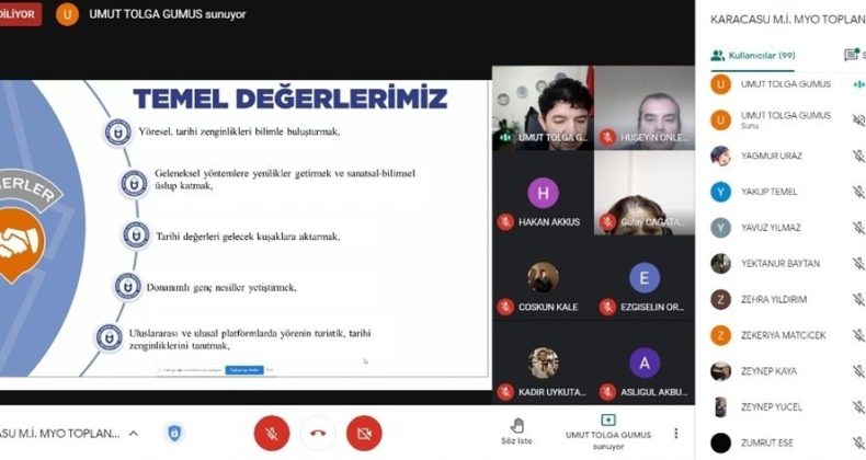 Karacasu Memnune İnci MYO Kalite Yönetim Sistemleri ve İç Değerlendirme Toplantısı gerçekleşti