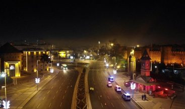 Kayseri yeni yıla sessiz girdi