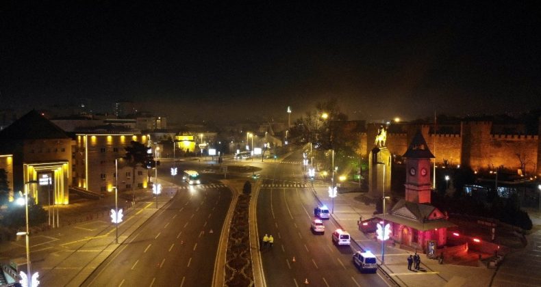 Kayseri yeni yıla sessiz girdi