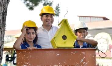 Kepez’den kuşlara için özel yuva