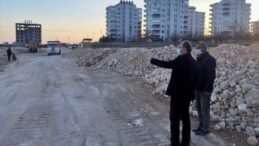 Lise Caddesindeki çalışmalar sürüyor