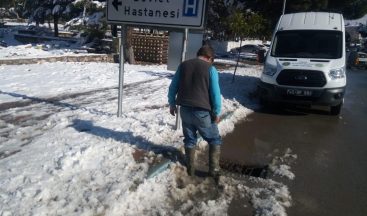 MASKİ kar kış demeden hizmete devam ediyor