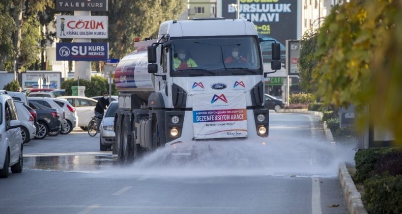 Mersin’de dezenfeksiyon çalışmaları 10 aydır sürüyor