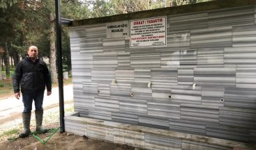 Muhtar hırsızlara isyan etti…”Mezarlığın musluklarını çalacak kadar mı düştünüz”