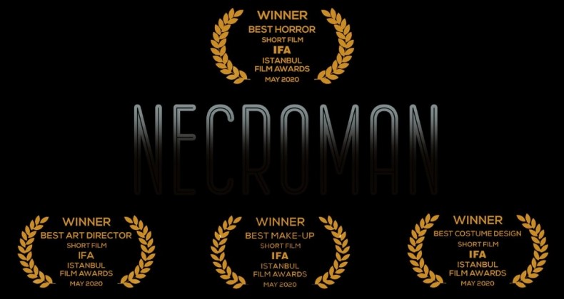 ‘Necroman’ kısa filmiyle 14 ödülün sahibi oldu