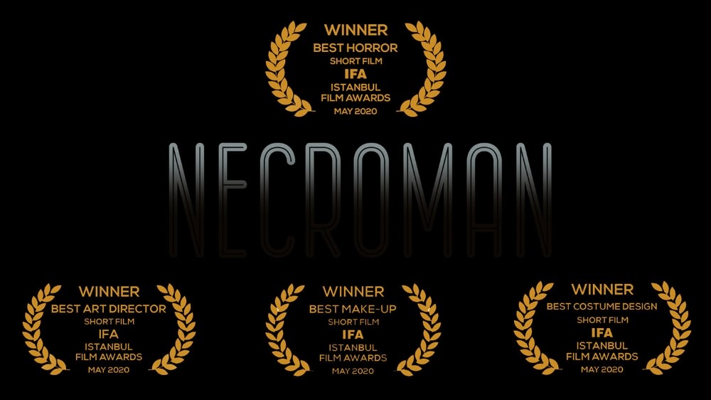 ‘Necroman’ kısa filmiyle 14 ödülün sahibi oldu
