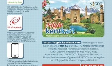 Niğde Ulaşımda HES Kodu