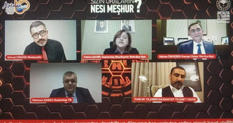 Online programda Antep baklavası ve katmerini anlattı