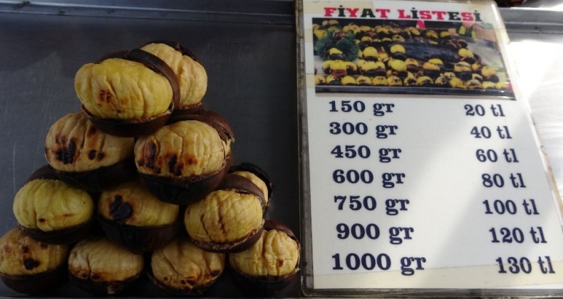 Pişmiş kestanenin kilosu 130 lira oldu