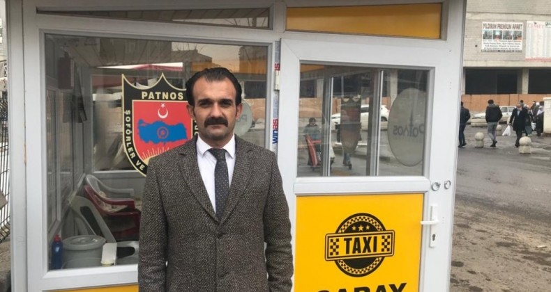 Patnos Şoförler Odası Başkanlığı , taksicilerin çalışma koşullarını iyileştirmek için ilçede olmayan taksi duraklarını yaptı.