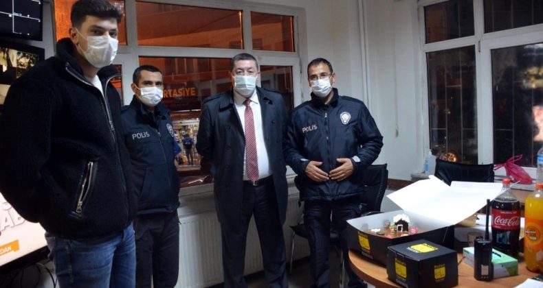 Polis ve Sağlık çalışanlarına yeni yıl ziyaret