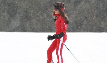Seren Serengil Palandöken’de moral depoluyor