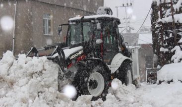 Uludere belediyesinin kar mesaisi