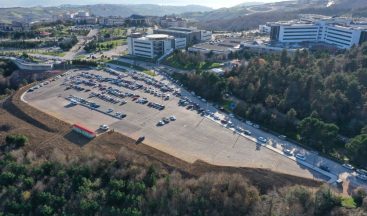 Umuttepe otoparkında çevre düzenlemesi yapıldı