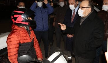 Zonguldak Valisi Mustafa Tutulmaz sürücüleri denetledi