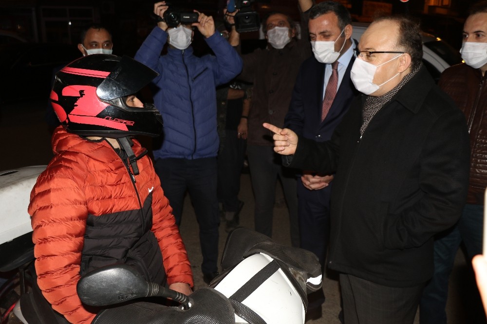 Zonguldak Valisi Mustafa Tutulmaz sürücüleri denetledi